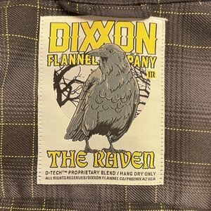 DIXXON Gray and Yellow Flannel Shirt